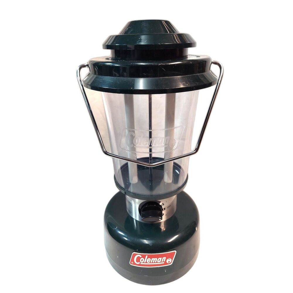 COLEMAN Twin Tube Lantern Single And Dual Bulb Modes Model 5355-700 *Read/tested